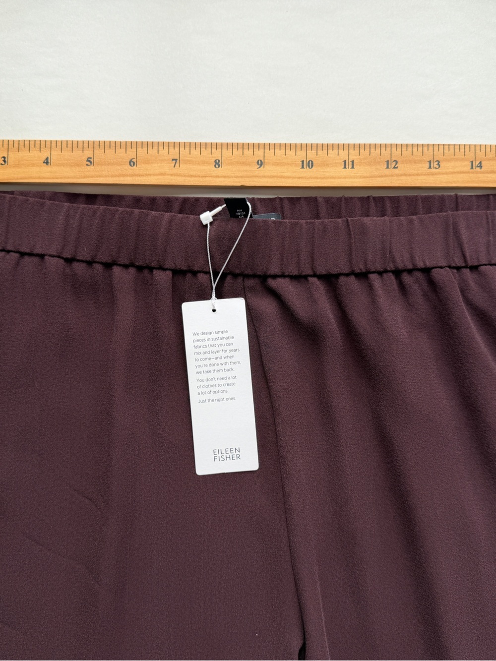 NWT Eileen Fisher Slouchy Ankle Silk Pant Machine Wash Size L - Picture 6 of 9